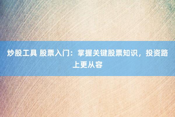炒股工具 股票入門：掌握關(guān)鍵股票知識，投資路上更從容