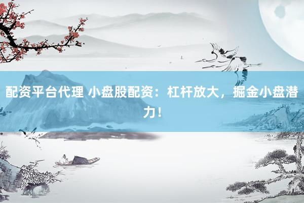 配資平臺代理 小盤股配資：杠桿放大，掘金小盤潛力！