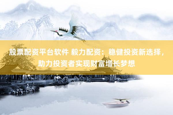 股票配資平臺(tái)軟件 毅力配資：穩(wěn)健投資新選擇，助力投資者實(shí)現(xiàn)財(cái)富增長(zhǎng)夢(mèng)想