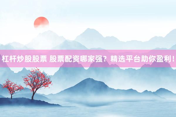杠桿炒股股票 股票配資哪家強？精選平臺助你盈利！